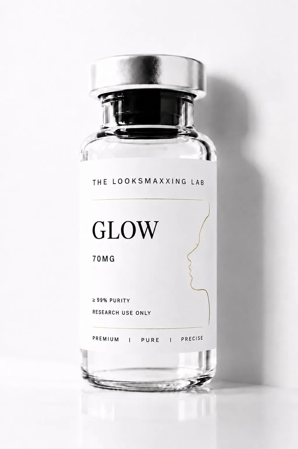 Glow Blend research peptide vial